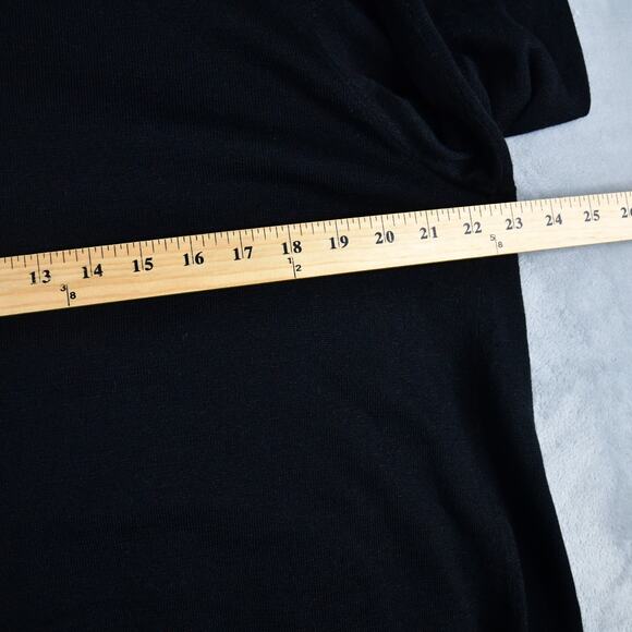 J.JILL Cardigan Tie Front Shrug Sweater Women Large Black Linen Blend - Picture 8 of 8